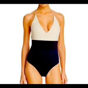 Sold -NWT Tavik chase one peice bathing suit color block